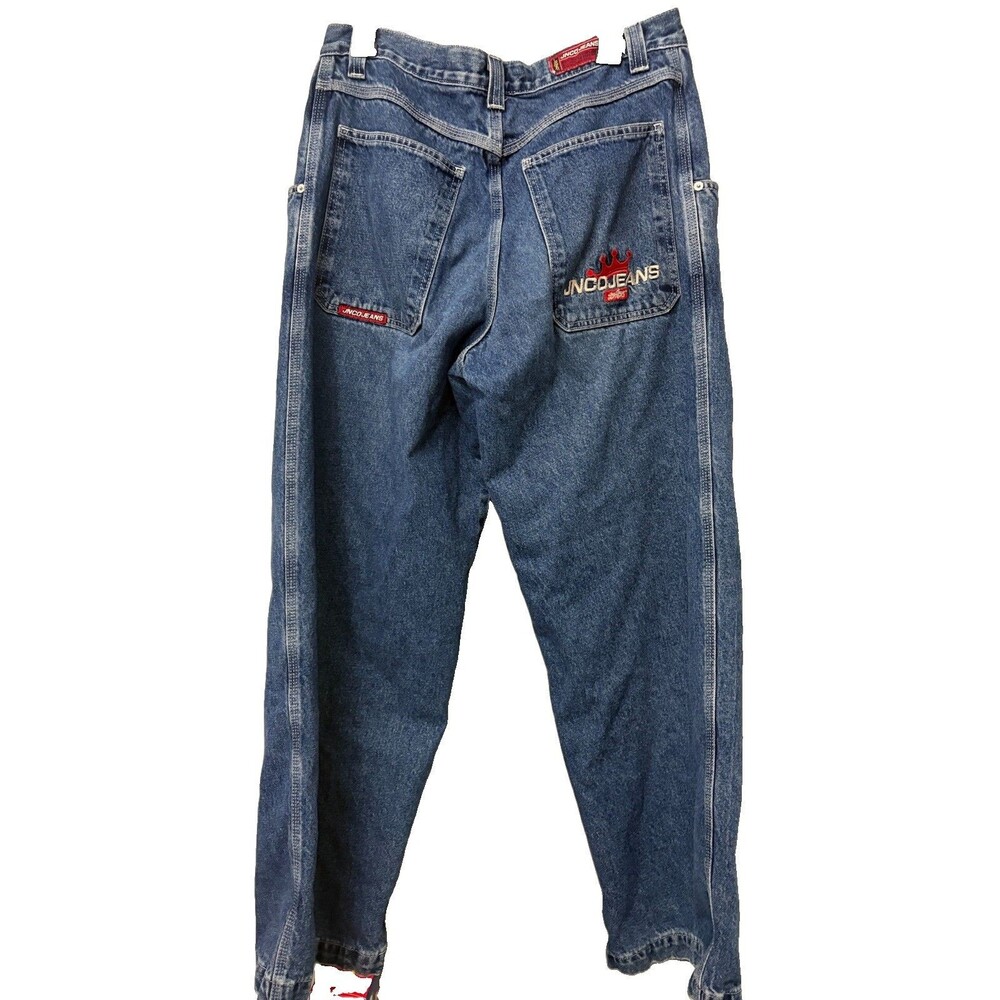 Vintage JNCO Y2K Jeans Baggy Copy Box Skateboarder 34x32 Skater 90’s Super Rare